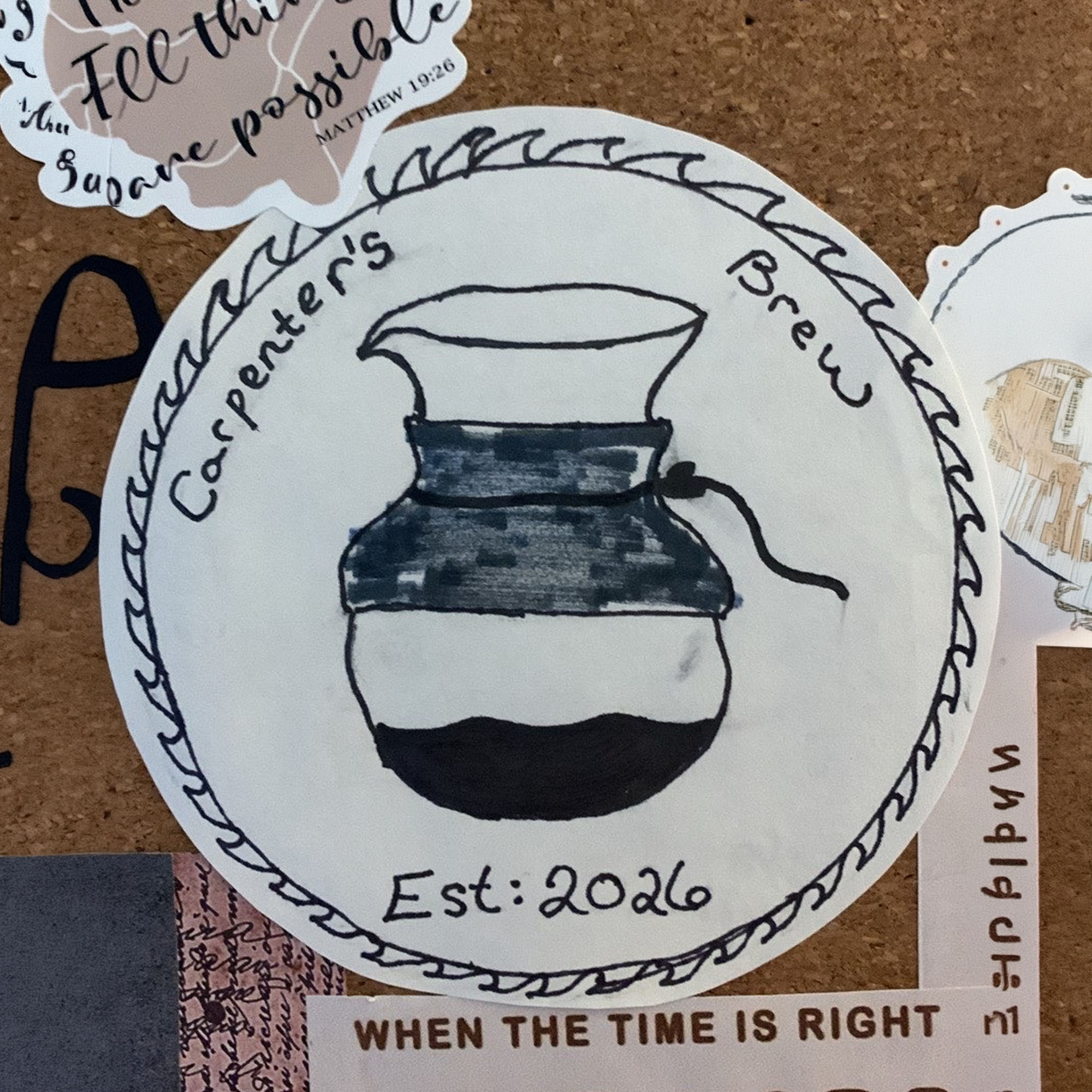 Carpenter's Brew Coffee — initial client sketch